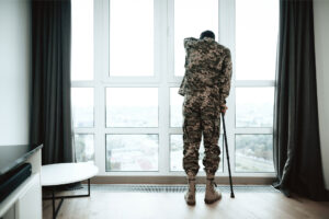a injured military veteran