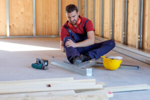 a worker who injured his leg